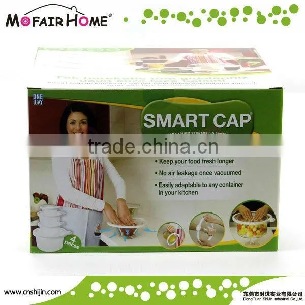Round Shape TPU+ABS Transparent Smart Lids