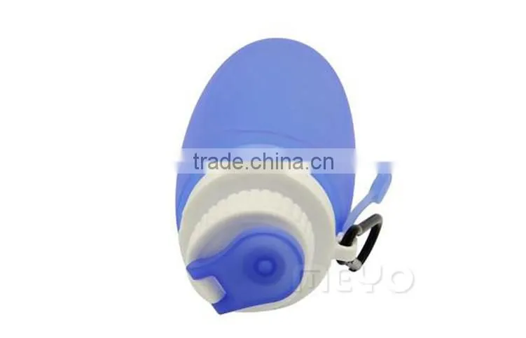 Metal buckle foldable vacuum bottle sport drinking bottle