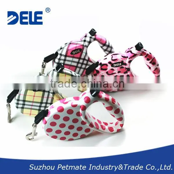 Pet dog products water-transfer printing retractable dog lead pet lead