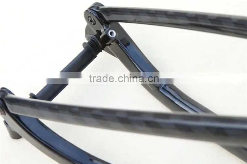 29er full suspension carbon mountain bike frame , 12K glossy suspension frame 29er AC036