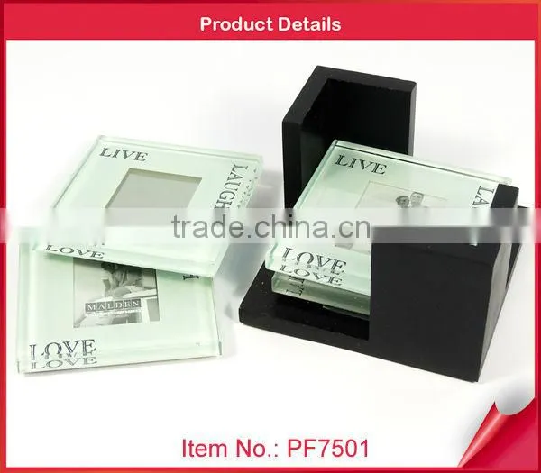 acrylic photo coaster