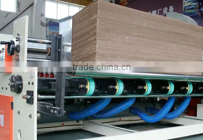 Automatic feeding printing slotting equipment machine group