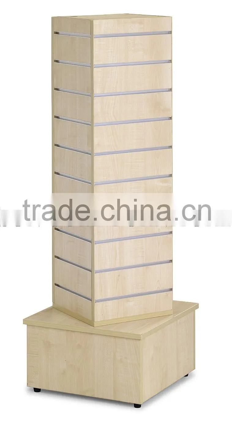 4 side customize wooden display jewlery display (SZ-WDR011)