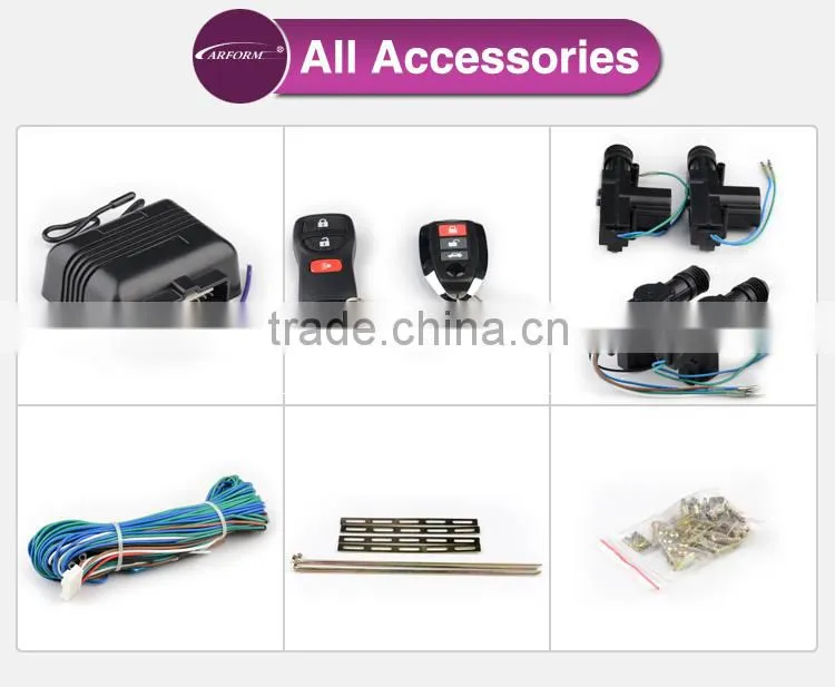 Bual side flashing light door remote control for car door locking system