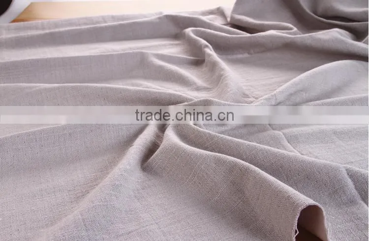 Double solid color washed cotton fabric