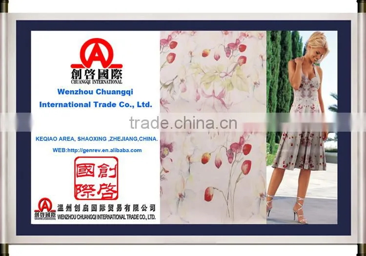 china supplier printed textiles wholesale 100% cotton canvas fabric for dresses