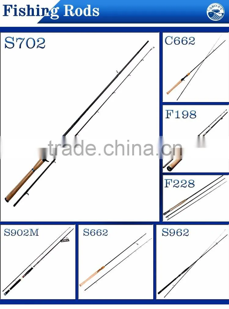2016 newest Kawa Princess C662 carbon fiber fishing rods
