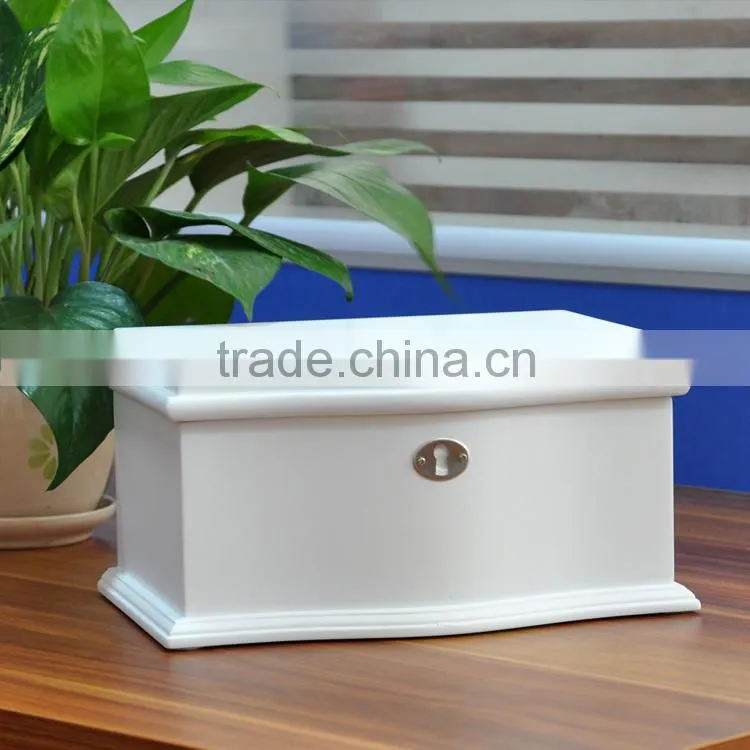 high quality varnish white color gift wooden box make up saving wooden box accessories wooden box birthday gift wooden box