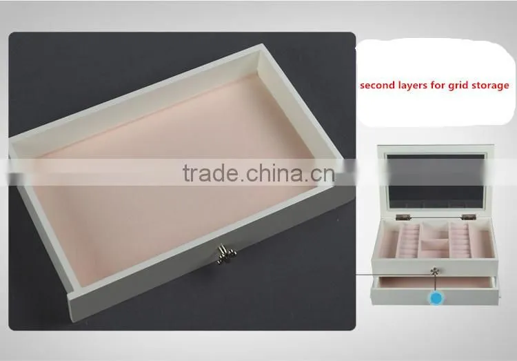 high quality accessories gift saving wooden box with pull grid varning custom logo