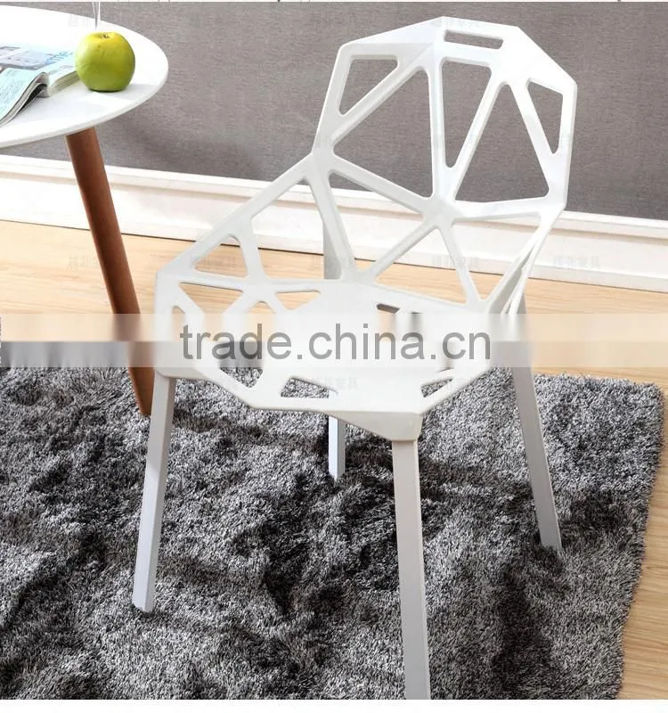 morden design white plastic chair one plastic chair one HYH-9128