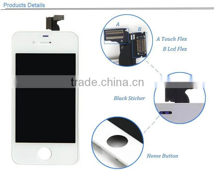 Alibaba China Gold Suppliers original for iphone 4 screen replacements,display for iphone 4 parts