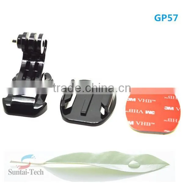 Gopros accessories J-Hook Buckle Flat Mount with 3M sticker, for Go Pro Heros 4 3+/3/2/1 GP57