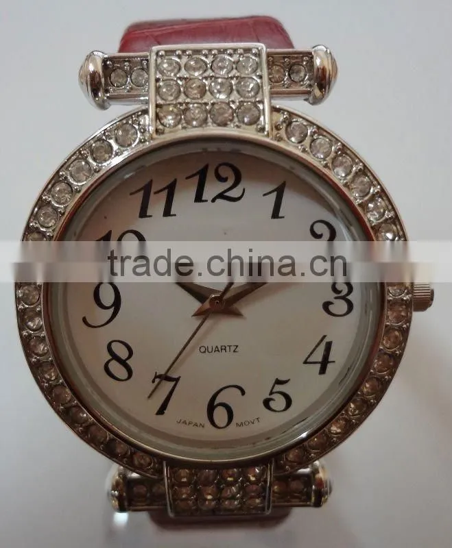 Fashion diamond watch with unique design and Japanese PC21S Movement.