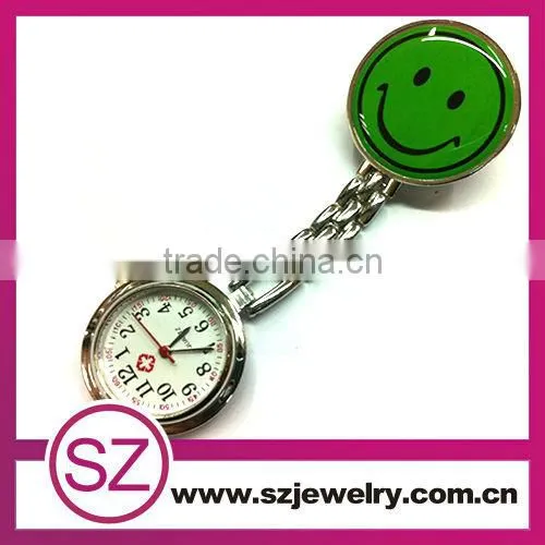 angle smile purple heart shape nurse fob watch for sale