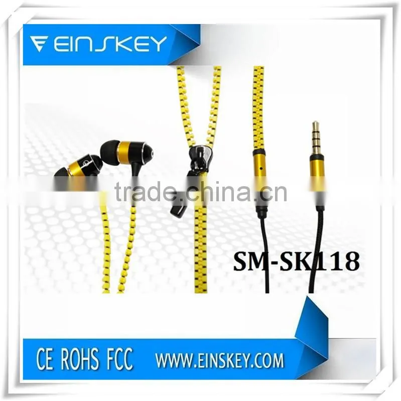Newest design print logo Domed logo earphone with OEM brand for promotion
