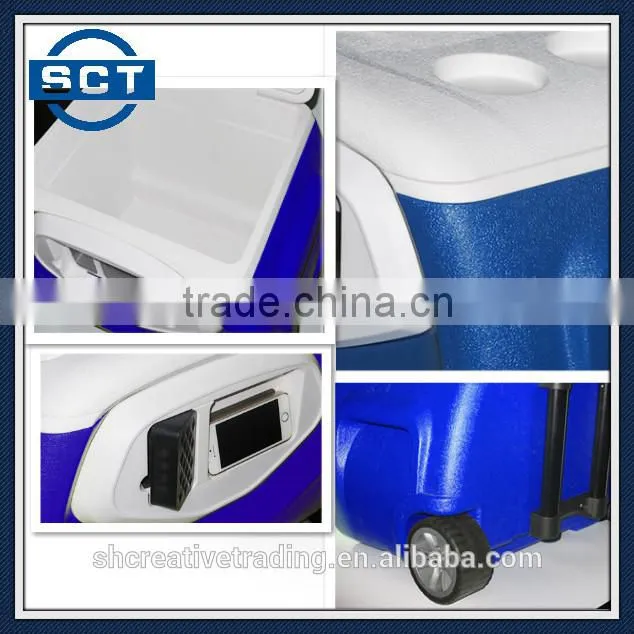 28L Coolbox Blue Cooler Box with Speaker