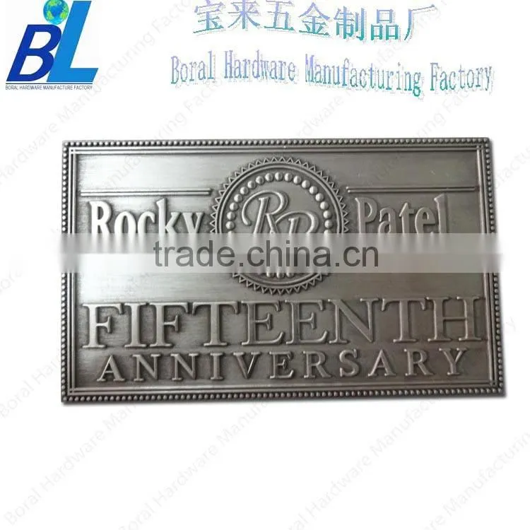 3M backing antique anniversary metal souvenir tags