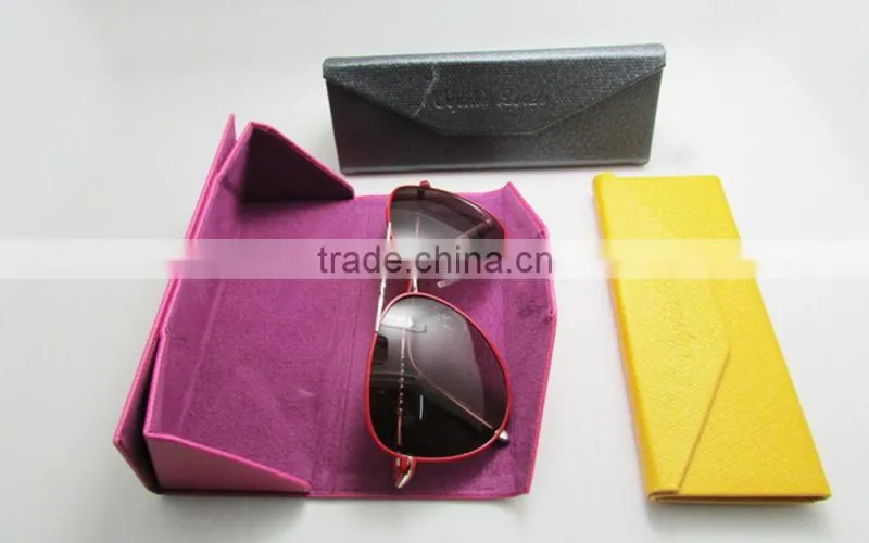 PU Leather folding Glasses case/box