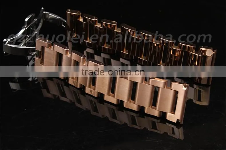 18|20|21|22mm high quality imported stainless steel watch bracelet with fashionable buckle Wholesale 3PCS