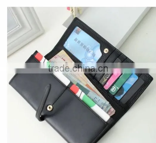 Latest design ladies lady leather magic wallet ladies purse