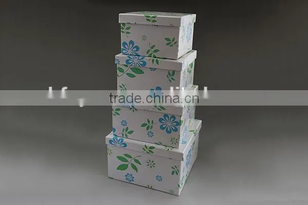 eco-friendly printed storage box with lid fashion design box manufacture