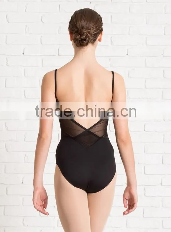Girls Mesh high cut Camisole sexy ballet leotards
