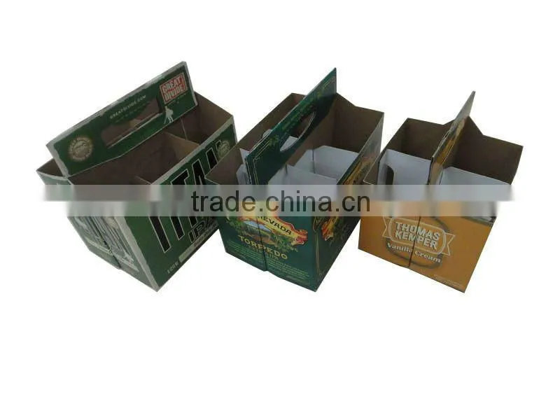 Six Bottles Corrugated Cardboard Beer Boxes