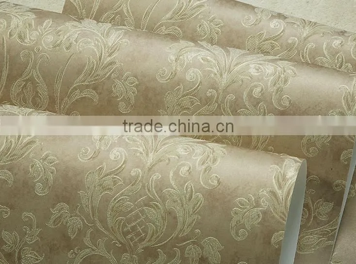 Damask Non Woven Home Decoration Wall Paper