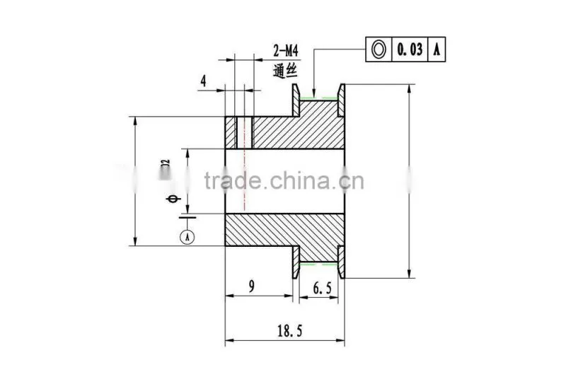 GT2 Timing Pulley, 10mm Bore, 40 Teeth, for 6mm belt