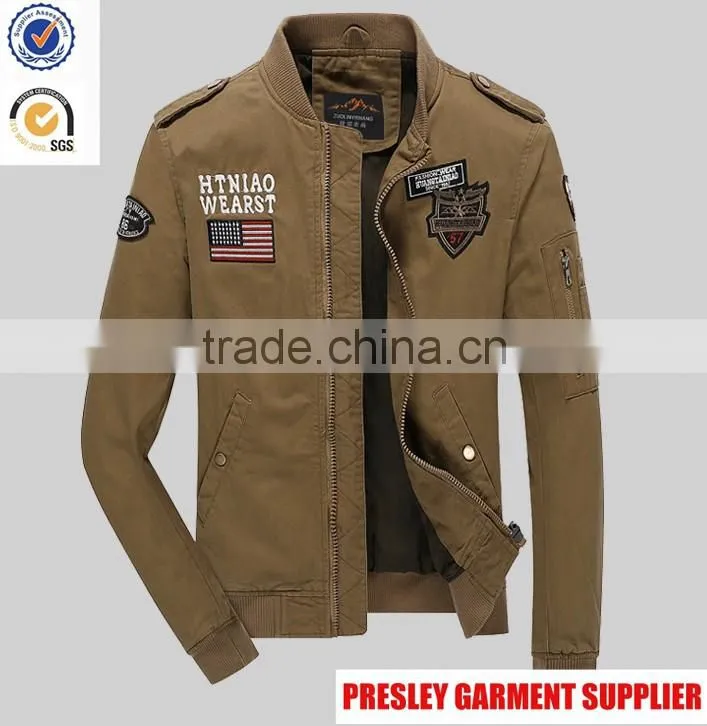 2016 new style Jackets wholesale down jacket custom jacket men with epaulet