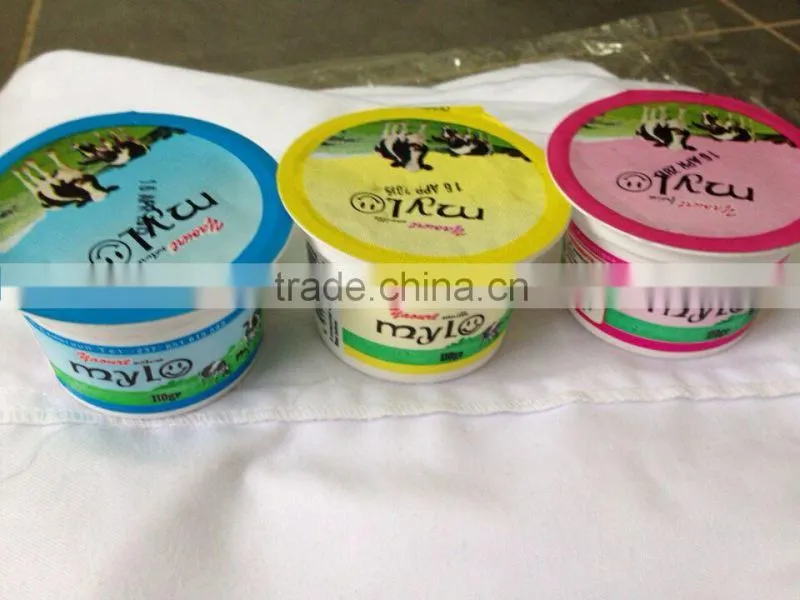 high quality fully automatic yogurt aluminum foil lid punching machine