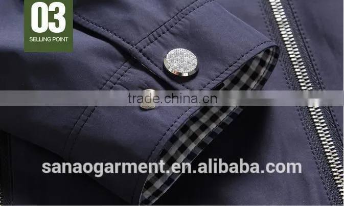 2015 spring high quality business style fashion men's jacket