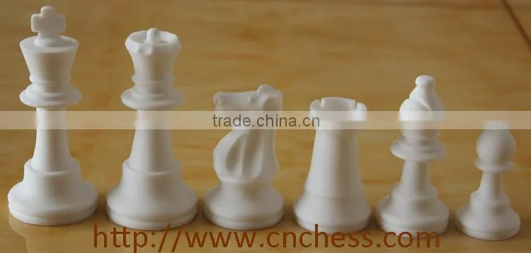 Silicone chess set with silicone chess board