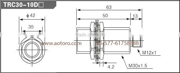 proximity switch TRC30-10DN cylinder flush cheaper proximity sensor long range distance