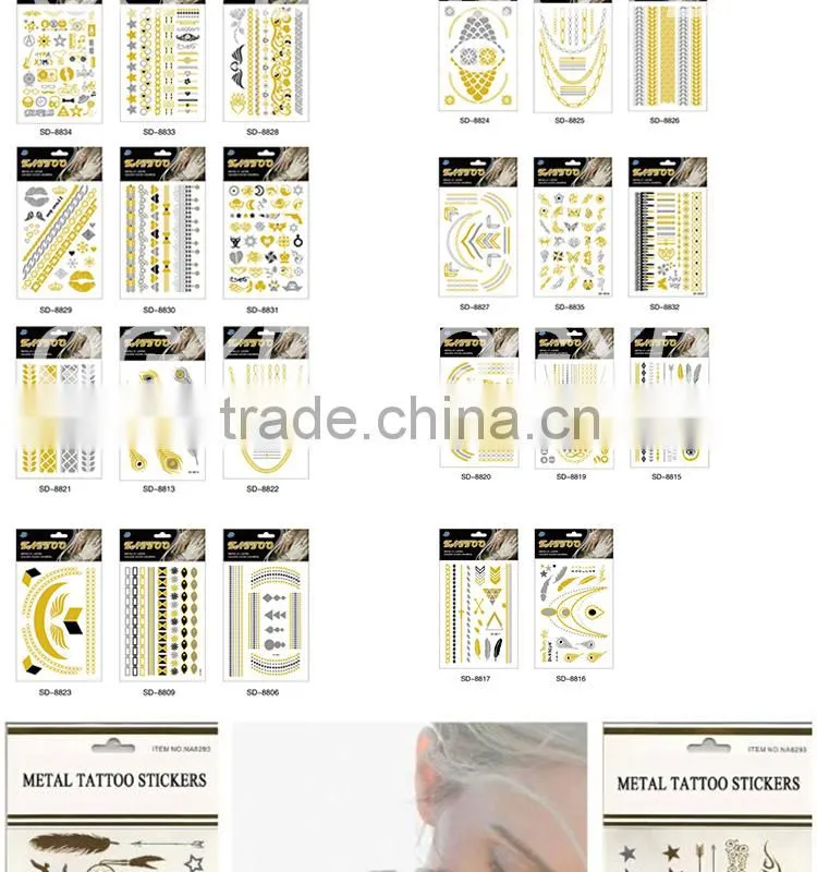 Beauty water transfer customized henna tattoo kit