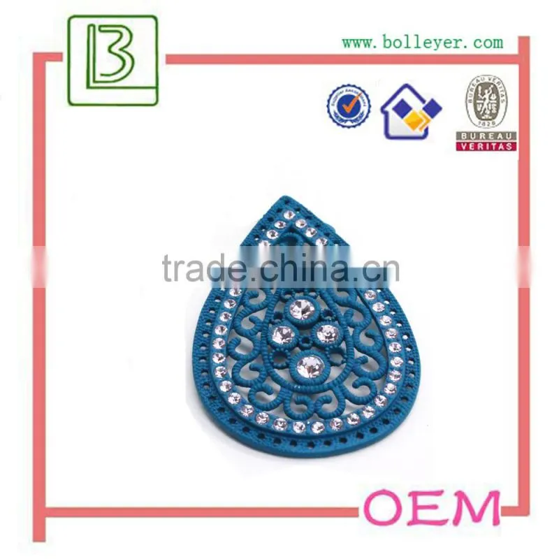 Retro Bohemian Necklace With Diamonds Teardrop-shaped Necklace For Female