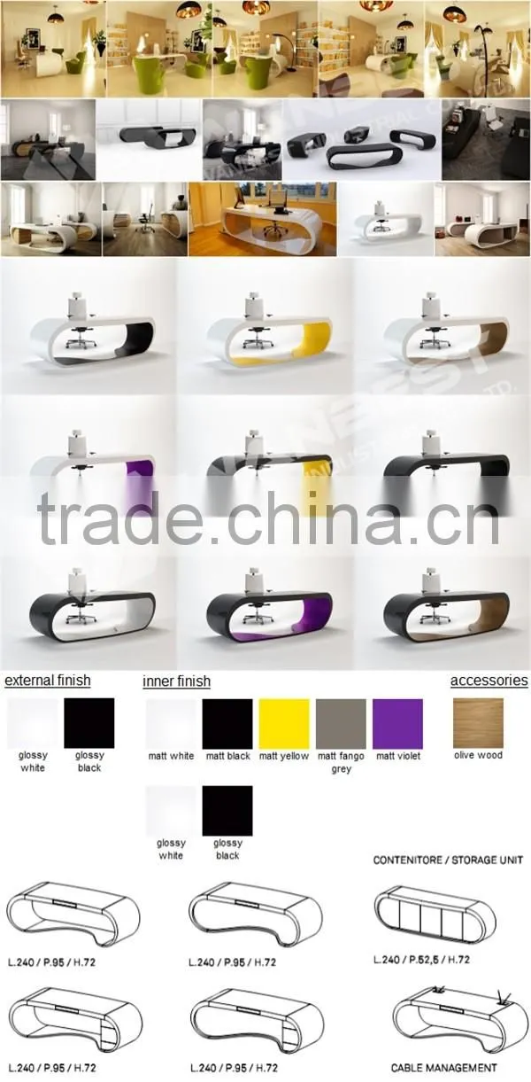 Modern High End Office Executive Desk Furniture OD-001