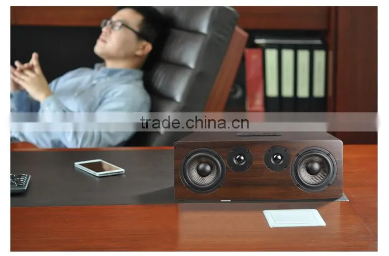 wireless DlAN WiFi Android ISO Airplay wooden speaker portable