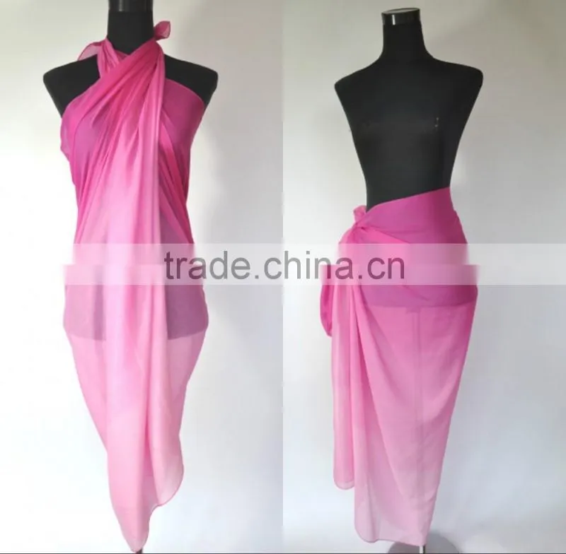 Fashionable Beach Pareo Sarong in 100% Polyester BP068 - With Audited Factory