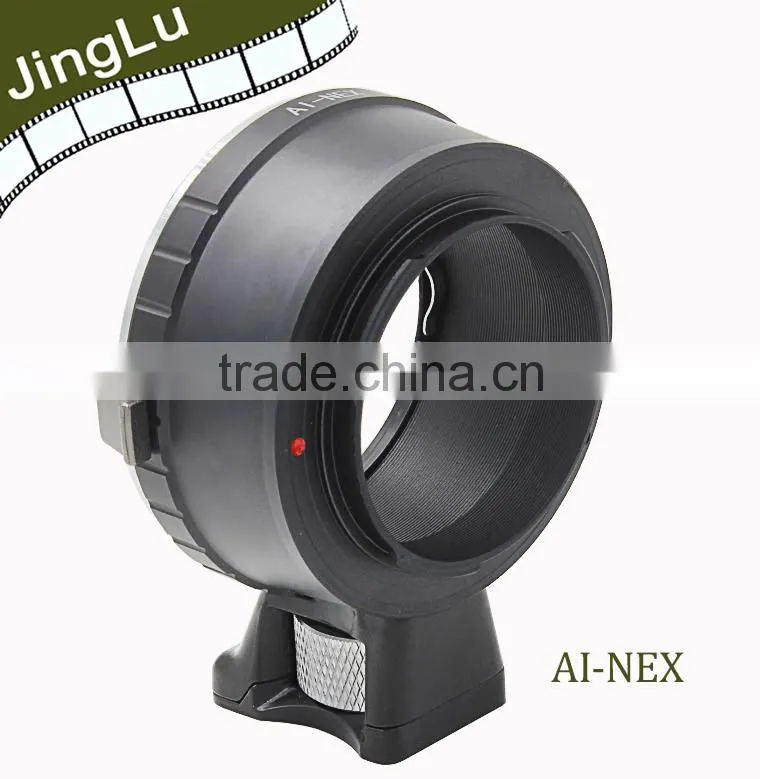 2015 new lens adapter with tripod for Nik AI mount lens to NEX body camera