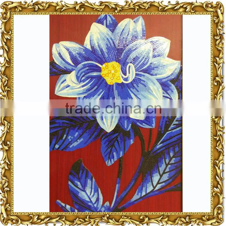 Artistic glass mosaic mural