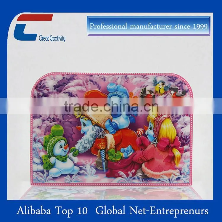 Factory custom printing 3d postcards lenticular printers