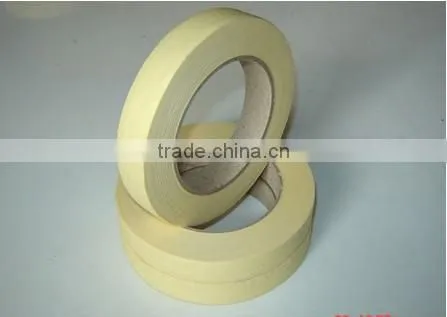 High Quality Crepe Paper Adhesive Tape /Crepe Adhesive Tape /Crepe kraft paper Adhesive Tape / paper masking adhesive tape