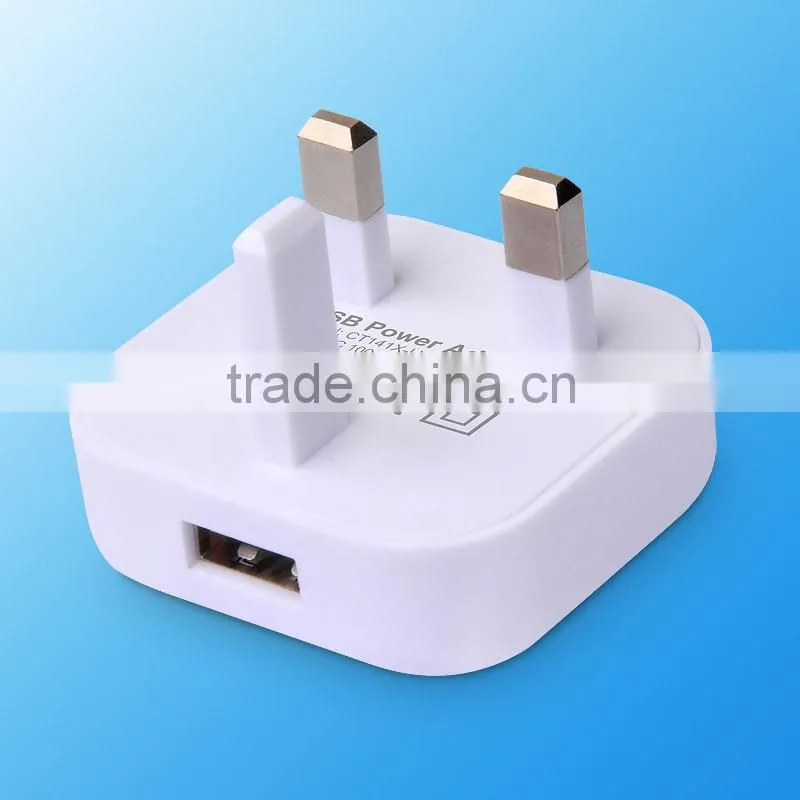 Mobile accessories usb charger for phone with CE, UK Plug