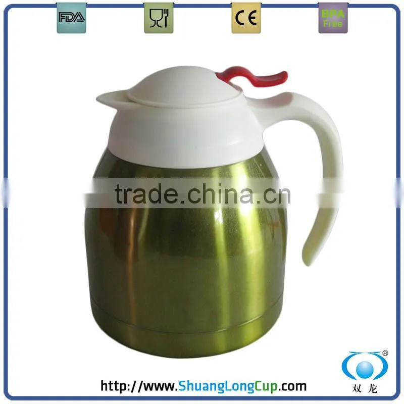 ss printing thermos steel coffee pot/coffee maker