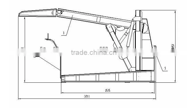 two post hydraulic tilt parking lift car parking lift