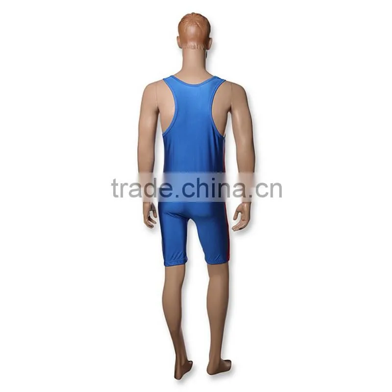 Custom cheap cool dry sublimation spandex wrestling singlets