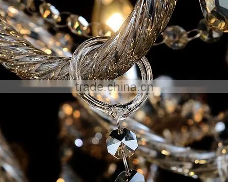 Good Quality K9 Crystal Chandelier Living Room Chandelier,Dining Room Chandelier light with 5 lights Cognac color