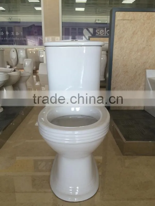 2014 Sanitary ware ceramic washdown two piece wc toilet