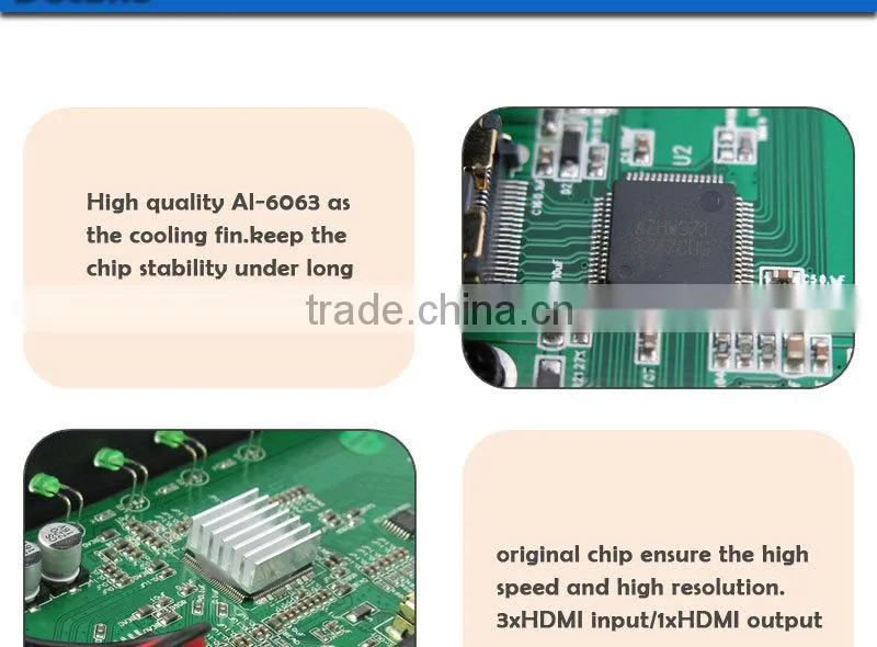 Vision newest 4K HD switch 3x1 hdmi